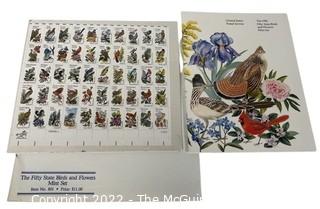 1982 USPS Fifty State Birds And Flowers Mint Stamp Set with Original Packaging 