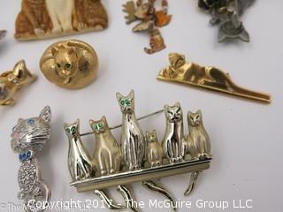 Collection including cat brooches #1436