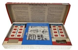 Vintage 1966 Concentration Board Game Ninth Edition No. 4950 by Milton Bradley