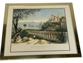 Set of Three (3) Framed Prints of Rio De Janeiro Brazil.   Each Measures 15" x 18" was 1046JS