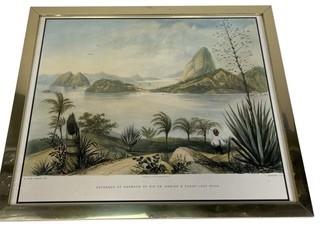 Set of Three (3) Framed Prints of Rio De Janeiro Brazil.   Each Measures 15" x 18" was 1046JS