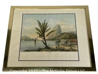 Set of Three (3) Framed Prints of Rio De Janeiro Brazil.   Each Measures 15" x 18" was 1046JS