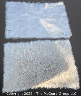 72 x 96" (2 Tied Together - Can be Used Separately) White Wool Flokati Area Rugs by Karamichos and Co. Athens Greece was 1051JS