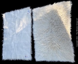 72 x 96" (2 Tied Together - Can be Used Separately) White Wool Flokati Area Rugs by Karamichos and Co. Athens Greece was 1051JS