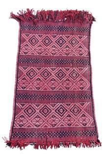 Moroccan Berber Tribal Kilim Wool Rug. 33" x 58" was 1060JS