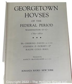 Group of Seven (7) Vintage Hard Cover Books Including Modern Art, New Yorker, Art of the Philippines, Georgetown Etc