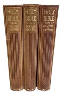 The Holy Bible, 3 vols.; Translated Out of the Original Tongues in the Year of our Lord MDCXI (1611)