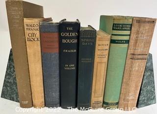 Group of Eight (10) Hard Cover Books of Fiction. 