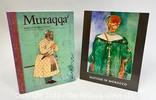 Two (2) Hard Cover Coffee Table Books on Art Including Matisse in Morocco & Muraqqa'