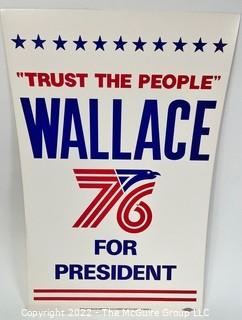 1976 George Wallace for President Poster-Trust the People