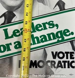 1980 Presidential Campaign Poster For President Jimmy Carter And VP Walter Mondale 