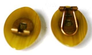 Lucite Beads, Bakelite Earrings, "Otis" Tie Clip