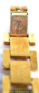 Women's 14k Yellow Gold Moviga Wrist Watch. Total Weight 34 grams 