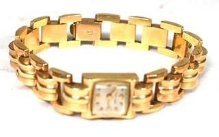 Women's 14k Yellow Gold Moviga Wrist Watch. Total Weight 34 grams 