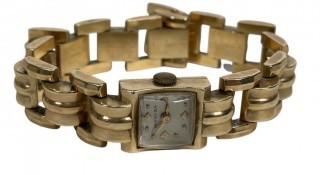 Women's 14k Yellow Gold Moviga Wrist Watch. Total Weight 34 grams 