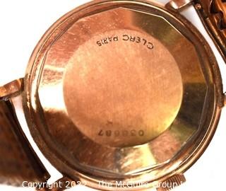 Pre-1970 Vacheron & Constantin Geneva 14kt Yellow Gold Men's Watch and Band. Total Weight 74 grams 