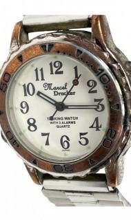 Six (6) Vintage Men's Wrist Watches Including Timex and Marcel Drucker Talking Watch was 0040RO