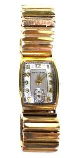 Vintage Men's Hamilton 14K Gold Filled Wristwatch 