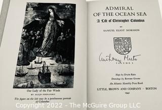 1st Edition Two (2) Volume Slip Cased Set: Admiral of the Ocean Sea -A Life of Christopher Columbus