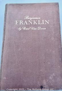 Group of Two (2) Hard Cover Books: Queen Mary and Benjamin Franklin