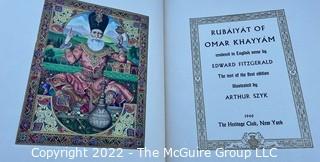 Two (2) Hard Cover Books of Classic Literature Including The Rubaiyat of Omar Khayyam Tales. 