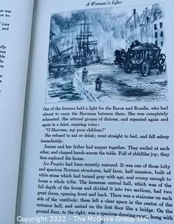 Group of Three (3) Classic Literature Books Includes A Woman's Life, Balzac Droll Stories and Barons of The Potomac and Rappahannock 