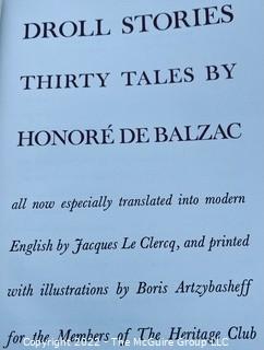 Group of Three (3) Classic Literature Books Includes A Woman's Life, Balzac Droll Stories and Barons of The Potomac and Rappahannock 