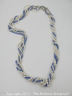 Rope style seed pearl necklace #1457