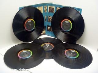 Classic Rock: THE BEATLES -five original records - no covers (record jackets)