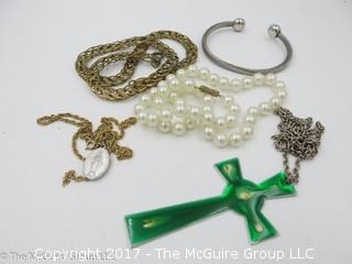 Collection of jewelry including bracelet and necklaces #1459