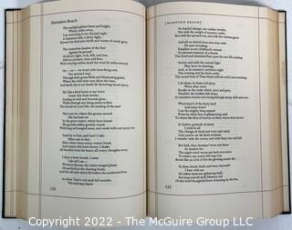 1945 Limited Editions Club of New York: "The Poems of Whittier" Illustrated with Pencil Drawings by R.J. Holden. Hand Numbered #425 and Hand Signed by the Illustrator.