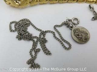 Collection of jewelry including crosses, pendants and necklaces #1460