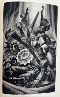 1943 Limited Editions Club of New York: "The Praise of Folly" by Desiderius Erasmus. Illustrated with Original Mezzotints by Lynd Ward. Hand Numbered # 425 and Hand Signed by the Illustrator.