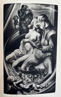 1943 Limited Editions Club of New York: "The Praise of Folly" by Desiderius Erasmus. Illustrated with Original Mezzotints by Lynd Ward. Hand Numbered # 425 and Hand Signed by the Illustrator.