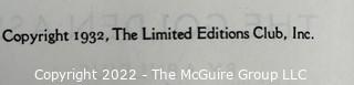 1932 Limited Editions Club of New York: "The Golden Ass" by Apuleius. Illustrated by Percival Goodman. Leather. Hand Numbered # 1253 and Hand Signed by the Illustrator.