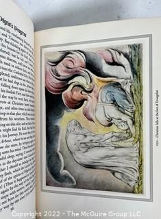 1944 Limited Editions Club of New York: "The Pilgrim's Progress" by John Bunyan.  Illustrated with 29 Watercolor Paintings by William Blake. Hand Numbered #1269 and Hand Signed by the Illustrator." 