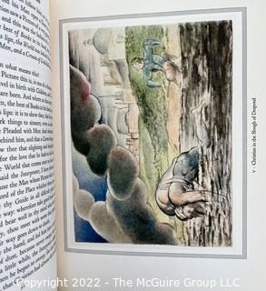 1944 Limited Editions Club of New York: "The Pilgrim's Progress" by John Bunyan.  Illustrated with 29 Watercolor Paintings by William Blake. Hand Numbered #1269 and Hand Signed by the Illustrator." 