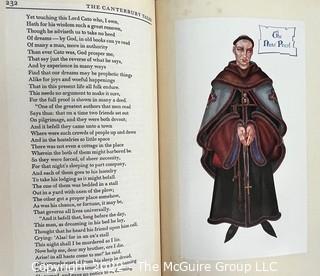 1946 Limited Editions Club of New York: "The Canterbury Tales" by Geoffrey Chaucer with Miniatures by Arthur Szyk. Hand Numbered #425 and Hand Signed by the Illustrator. was 1109RO