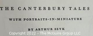 1946 Limited Editions Club of New York: "The Canterbury Tales" by Geoffrey Chaucer with Miniatures by Arthur Szyk. Hand Numbered #425 and Hand Signed by the Illustrator. was 1109RO