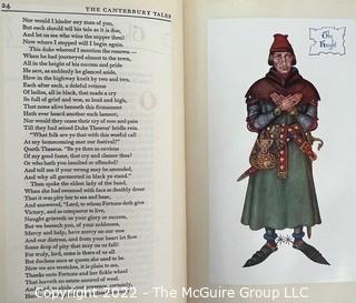 1946 Limited Editions Club of New York: "The Canterbury Tales" by Geoffrey Chaucer with Miniatures by Arthur Szyk. Hand Numbered #425 and Hand Signed by the Illustrator. was 1109RO