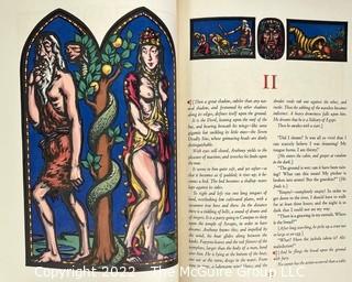 1942 Limited Editions Club of New York: "The Temptation of Saint Anthony" by Gustave Flaubert. Illustrated by Warren Chappell. Numbered #425 and signed by the illustrator.