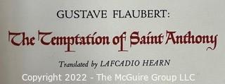 1942 Limited Editions Club of New York: "The Temptation of Saint Anthony" by Gustave Flaubert. Illustrated by Warren Chappell. Numbered #425 and signed by the illustrator.