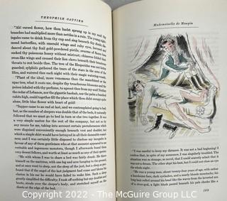 1943 Limited Editions Club of New York: "Mademoiselle de Maupin" by Theophile Gautier. Hand Colored Illustrations by Andre Dugo. Numbered #425 and signed by the illustrator.