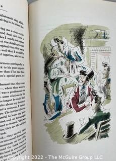 1943 Limited Editions Club of New York: "Mademoiselle de Maupin" by Theophile Gautier. Hand Colored Illustrations by Andre Dugo. Numbered #425 and signed by the illustrator.