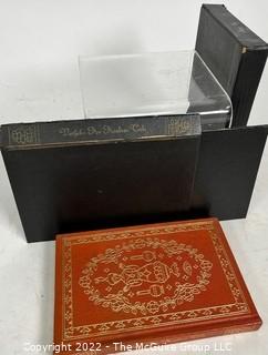 1945 Limited Editions Club of New York: "Vathek: An Arabian Tale" by William Beckford. Decorated and Illuminated by Valenti Angelo. Leather Bound with Slip Cover. Numbered #425 and Signed by the Illuminator.