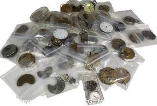 1 Lot Cleanup Auction of mostly Hampden Watch Co. Movements.  Look at all 80+ photos and place your bid for everything.   