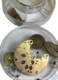 1 Lot Cleanup Auction of mostly Hampden Watch Co. Movements.  Look at all 80+ photos and place your bid for everything.   