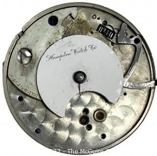 1 Lot Cleanup Auction of mostly Hampden Watch Co. Movements.  Look at all 80+ photos and place your bid for everything.   