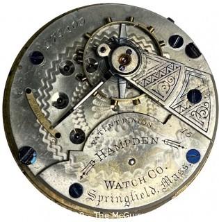 1 Lot Cleanup Auction of mostly Hampden Watch Co. Movements.  Look at all 80+ photos and place your bid for everything.   