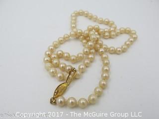 Faux pearl necklace #1463